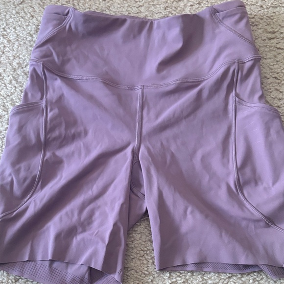 lululemon athletica Pants - Lululemon Lavender Fast and Free with pockets Shorts - like new